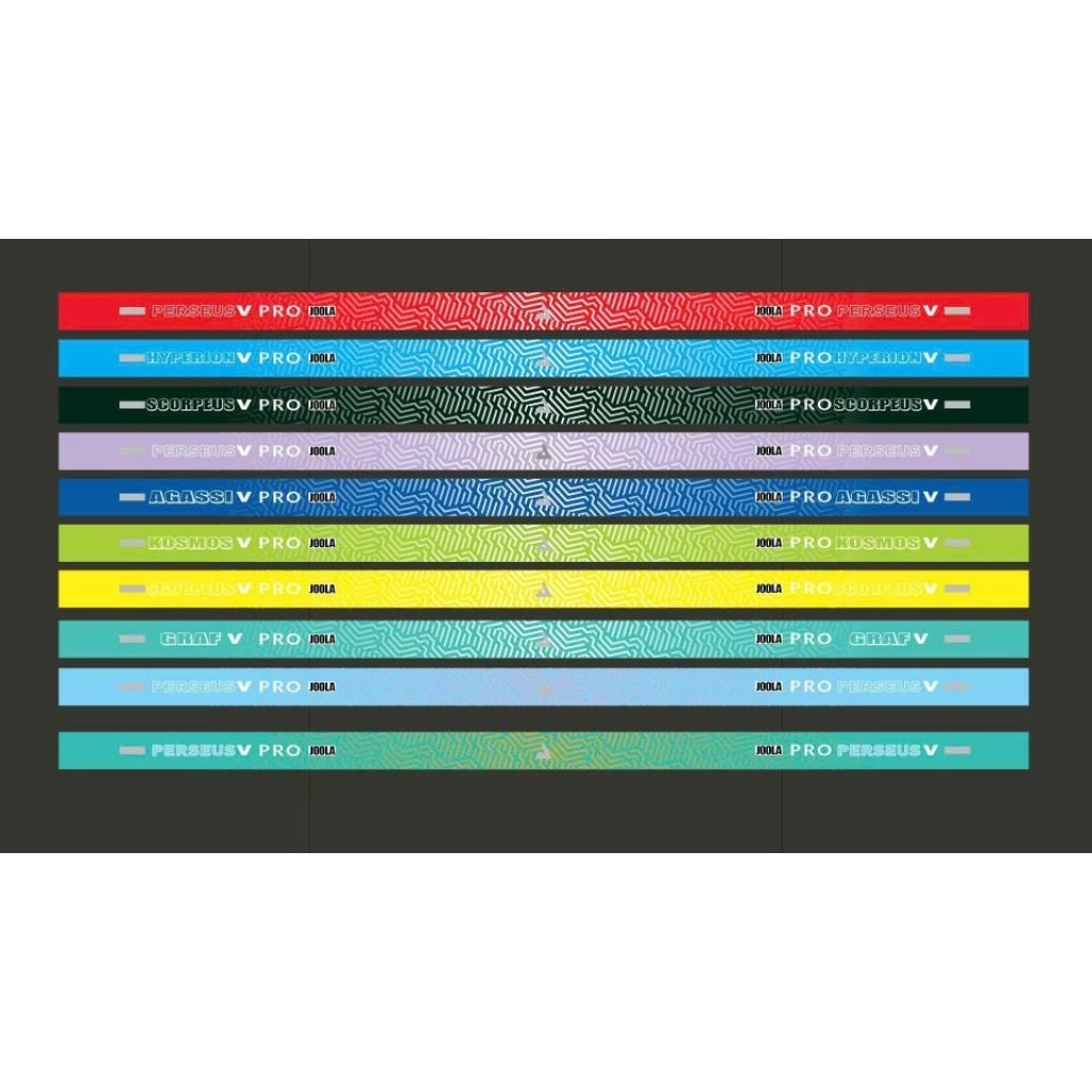JOOLA GEN V PRO สติ๊กเกอร์ขอบแร็กเก็ต Per, Agassi, Hyper, GRAF...