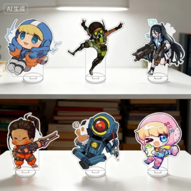 Standee Apex Legends Chibi micha รุ่น Wraith Wattson Octane Horizon Rampart Pathfinder โมเดลเกม
