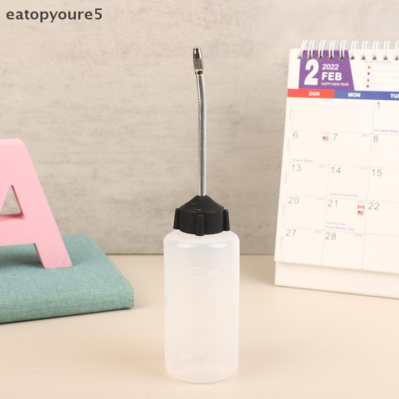 กินopyoure5] 120ML จักรเย็บผ้าขวดน้ํามันพลาสติกใสหัวฉีดขวดน้ํามันที่ว่างเปล่า Oiler พลาสติก Oiler สําหรับน้ํามันหล่อลื่นน้ํามันใหม่