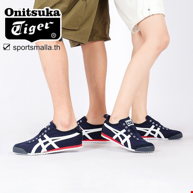 Onitsuka รองเท้าผู้ชาย/รองเท้าผู้หญิงรองเท้าผ้าใบของแท้รองเท้าลําลอง Mexico 66 สลิปออน D3K0N5099 O14