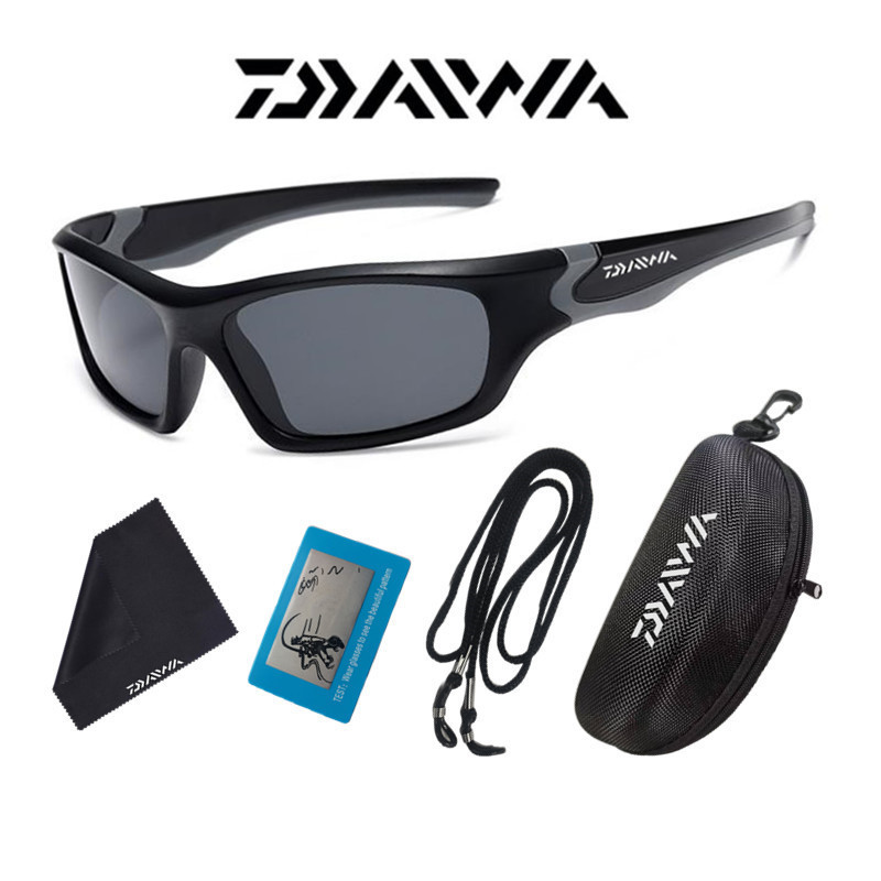 DAIWA แว่นกันแดดเลนส์โพลาไรซ์ UV400 ปั่นจักรยานเดินป่าตกปลากีฬากลางแจ้ง