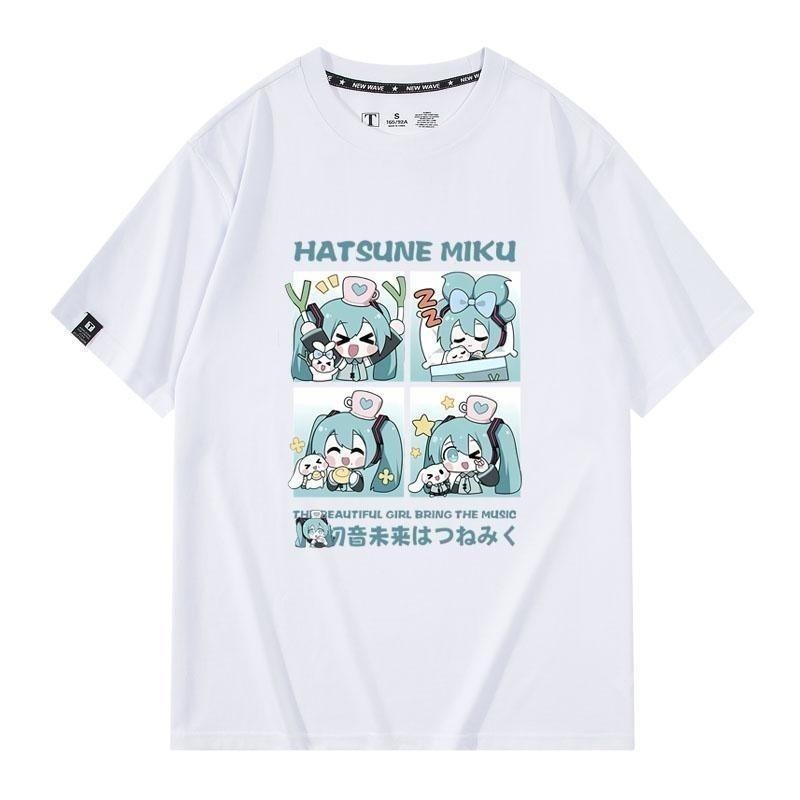 เสื้อยืดคอสเพลย์ Hatsune Miku ‌Hatsune Miku เสื้อผ้าอนิเมะเดียวกัน V2