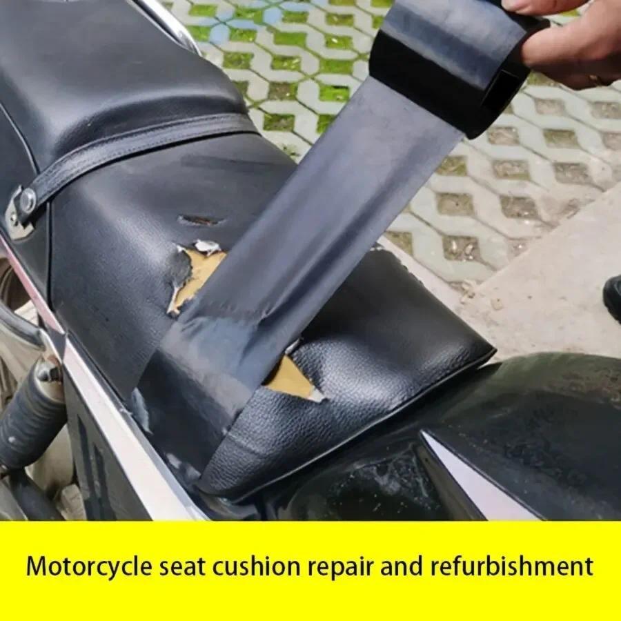 Black Cloth-based Tape for Leather Repair - Wear-resistant, Suitable for Cushion, Seat Sofa Leak & D