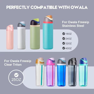 ฝาเปลี่ยน Owala FreeSip ของแท้ – ฝาครอบพวยกันรั่วสําหรับขวด 16oz, 24oz, 32oz & 40oz, BPA-Free & เครื่องล้างจานปลอดภัย