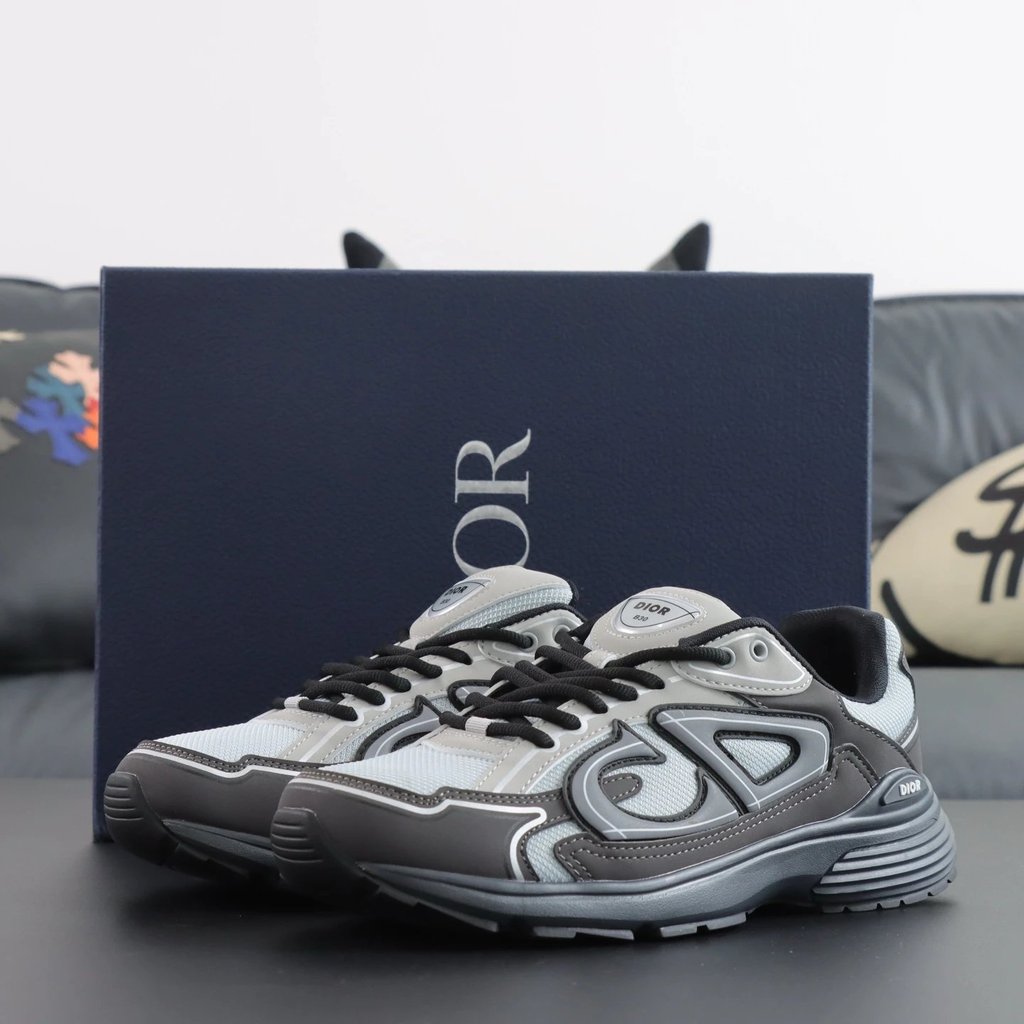 สไตล์ใหม่ Dior Simple Lace-Up Running Shoes Low-Top Sports Shoes Life Casual Shoes Mens Shoes Womens
