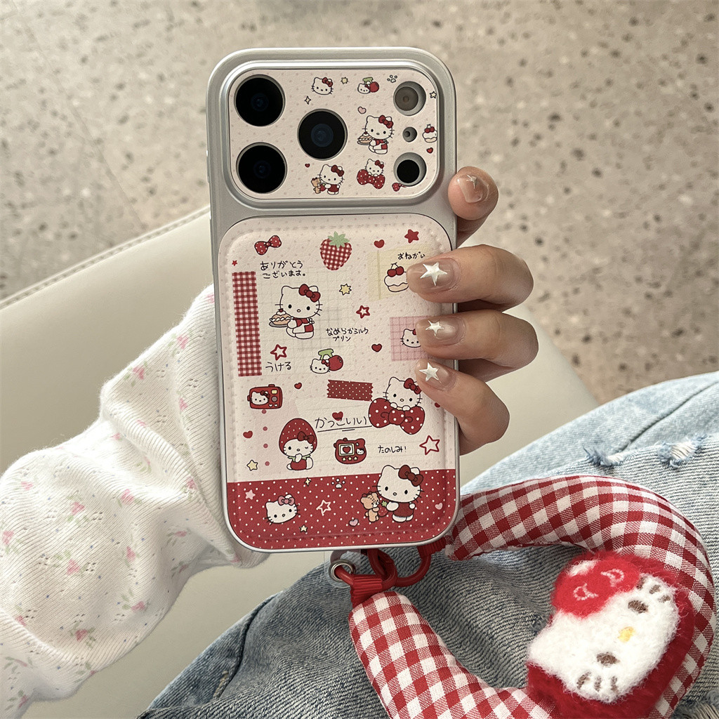 สําหรับ iphone Case 17 Pro Max 16 Pro Max 15 Pro Max Strawberry KT เคสโทรศัพท์