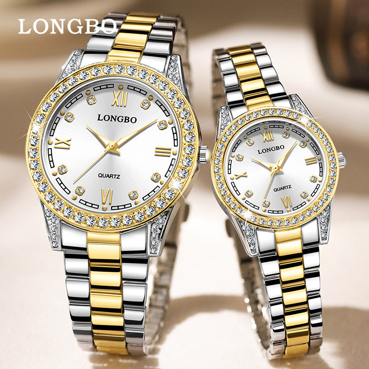 longbo Quartz watch, simple casual watch, waterproof couple's pair watch