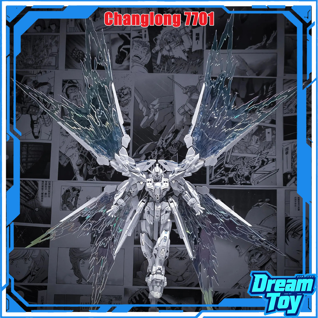Changlong 7701 MGEXStrikeFreedom Model Kit | รุ่นเคลือบทไวไลท์ | Changlong7701 with Water Decals, St