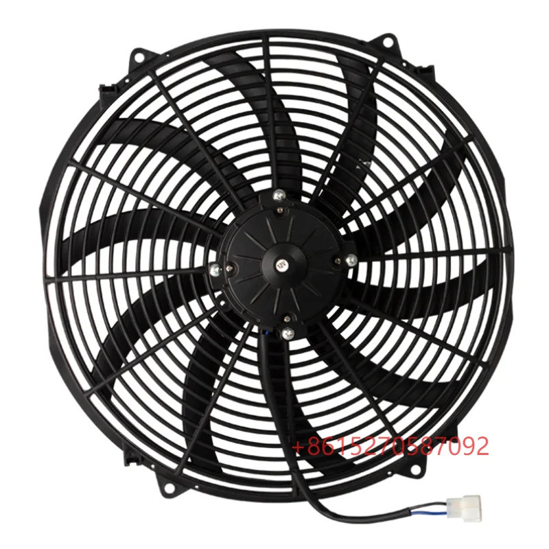 ติดตั้งและดัดแปลงพัดลมหม้อน้ําอัตโนมัติ 16 นิ้ว 160w 12v/24v 2800rpm 2600m3/h