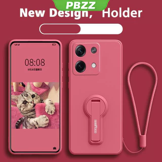 PBZZ FOR เคส ปลอก redmi Note 13 4G 2023 redmi Note 13 Pro 5G เคสโทรศัพท์ softcase Liquid ซิลิโคน Protector Smooth กันกระแทกกันชนออกแบบใหม่360 ° พร้อมผู้ถือ ytxzzj01