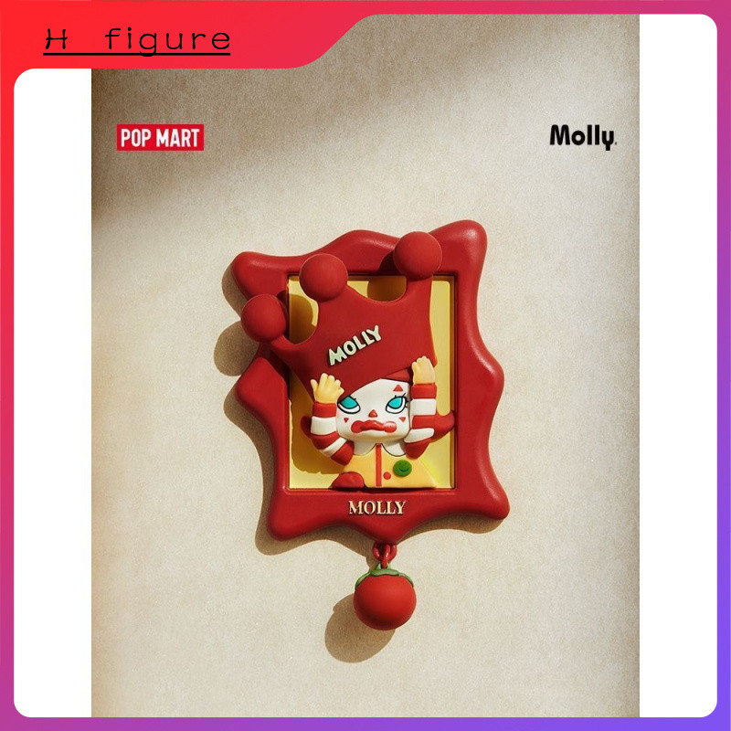POPMART MOLLY Anniversary Sculpture Classic Return 2 Series Mystery Box ตู้เย็นแม่เหล็ก