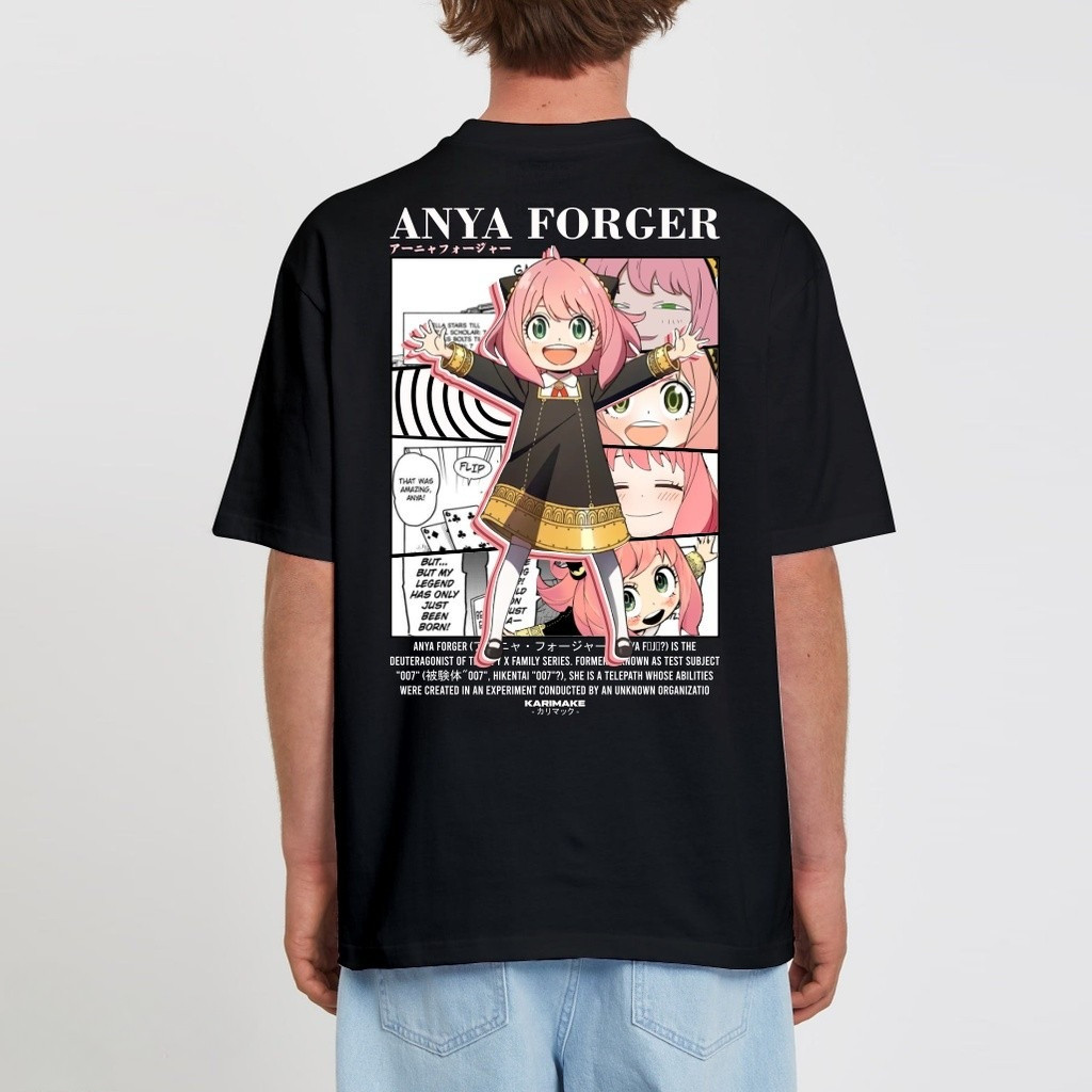 Karimake ID Anime SPY X FAMILY ANYA FORGER V2 Anime T-Shirt cotton S-5XL