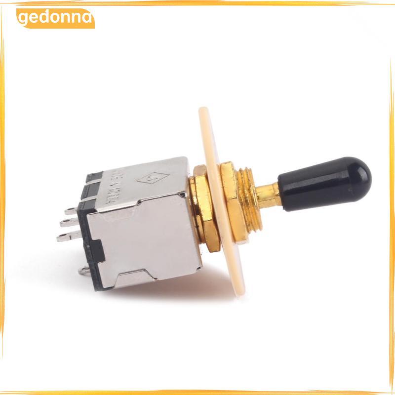 [gedonna] Guitar 3 Way Toggle Switch with Switch Washer Ring Plate for LP Guitar Parts