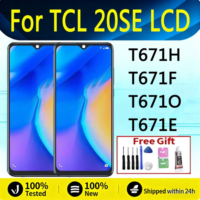 6.82 "สําหรับ TCL 20 SE LCD T671H T671F จอแสดงผล Touch Screen Digitizer Assembly 20SE T671O T671E เป