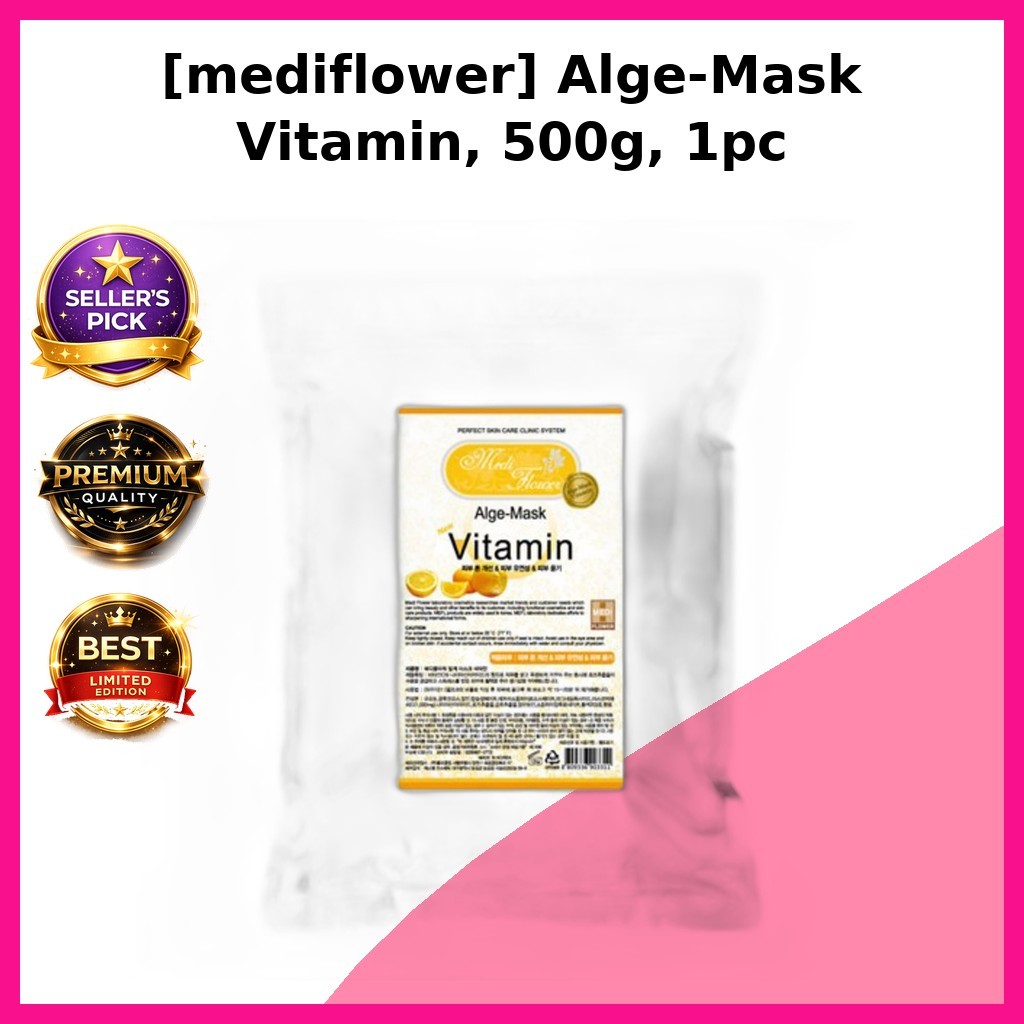 [mediflower] Alge-Mask Vitamin, 500g, 1pc / Korean Alge-Mask / Radiance Boost / ของแท้ 100% โดย ONYU