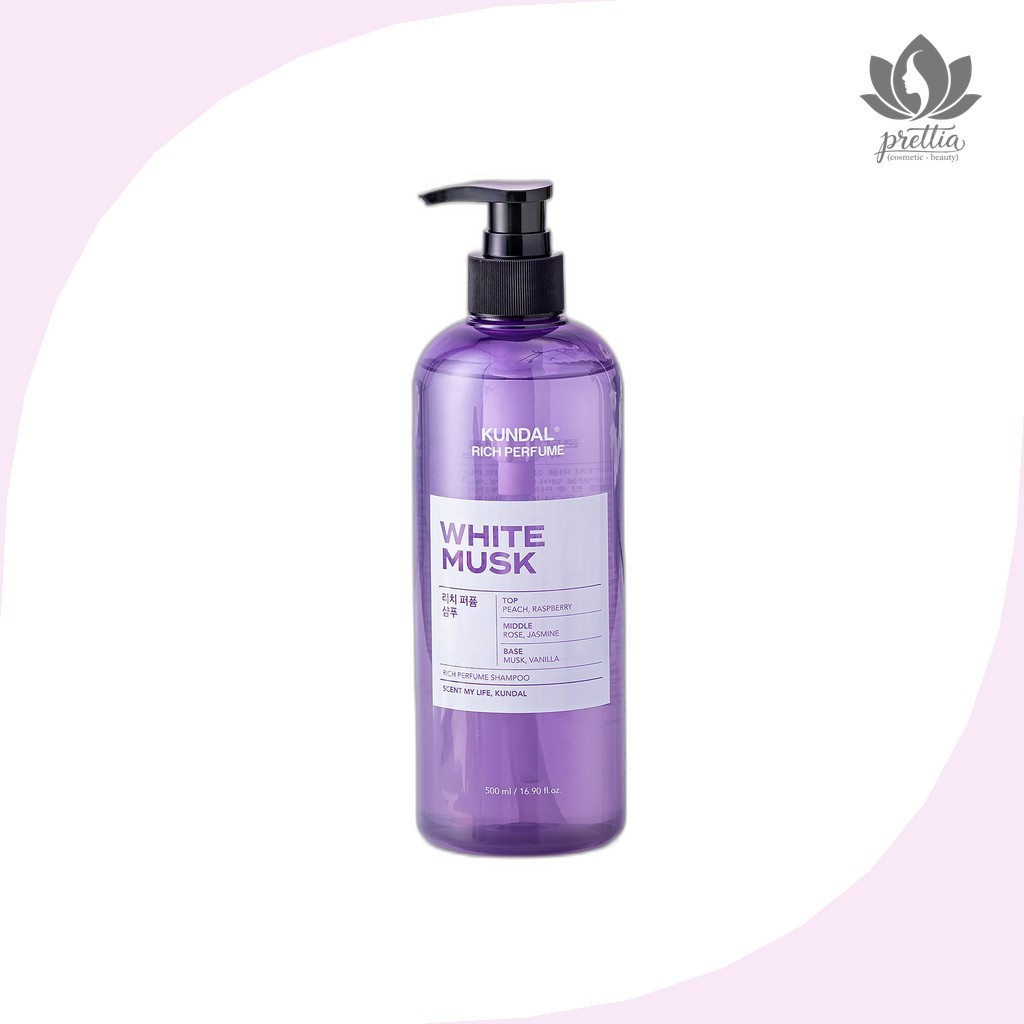 [daiso] Kundal Rich Perfume Shampoo (White Musk), 500ml, 1 ชิ้น / แชมพูเกาหลี / กลิ่น White Musk by 