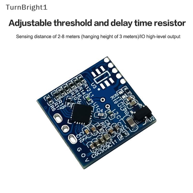 [TurnBright] 1/3/5 ชิ้น LD1020 10G ไมโครเวฟ Induction Radar โมดูลอัจฉริยะ Human Perception Sensor สว