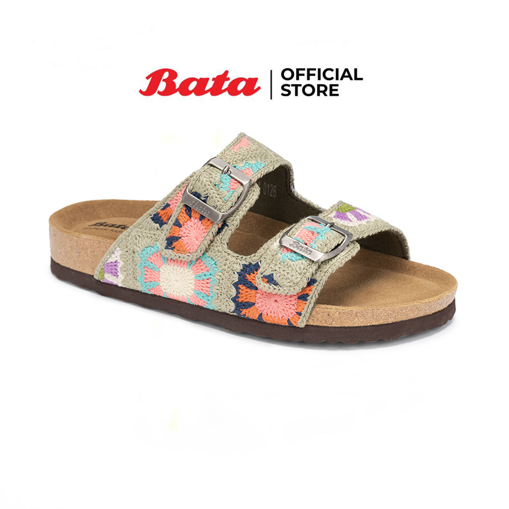 Bata บาจา รองเท้าแตะแบบสวม แฟชั่น สำหรับผู้หญิง รุ่น ASHLEY หลากสี 5717351 สีเบจ 5718351
