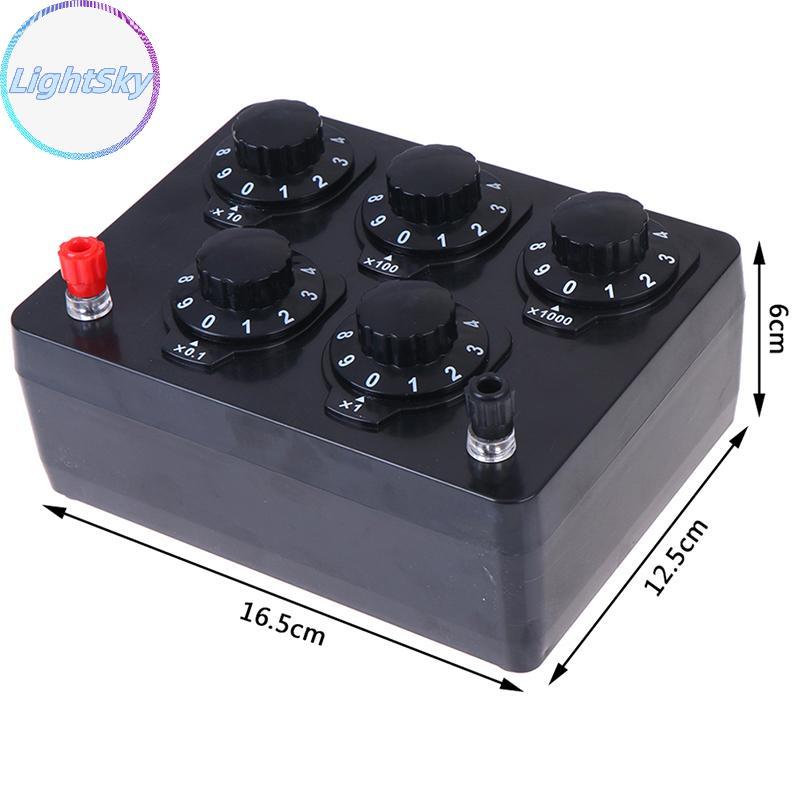 LightSky 0-9999.9 Ohm Variable Decade ตัวต้านทานกล่องเครื่องมือการสอนทางกายภาพ TH