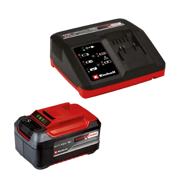 Einhell ชุดแบตเตอรี่พร้อมเครื่องชาร์จ 5.2 Ah PXC Fastcharger Starter Kit A4511621