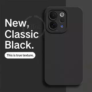 เคสซิลิโคนเหลวแบบเต็มหน้าจอสำหรับ Vivo V70 และ V60 เคสป้องกันโทรศัพท์แบบนุ่ม กันกระแทก ให้สัมผัสเหมือนผิวหนัง