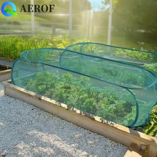 AEROF ผ้าคลุมแถวสวน, การควบคุมนกด้วยพื้นดิน Stakes ตาข่ายป้องกันพืช, การตั้งค่าง่ายพับยกเตียงตาข่ายพืชกรงดอกไม้เตียง