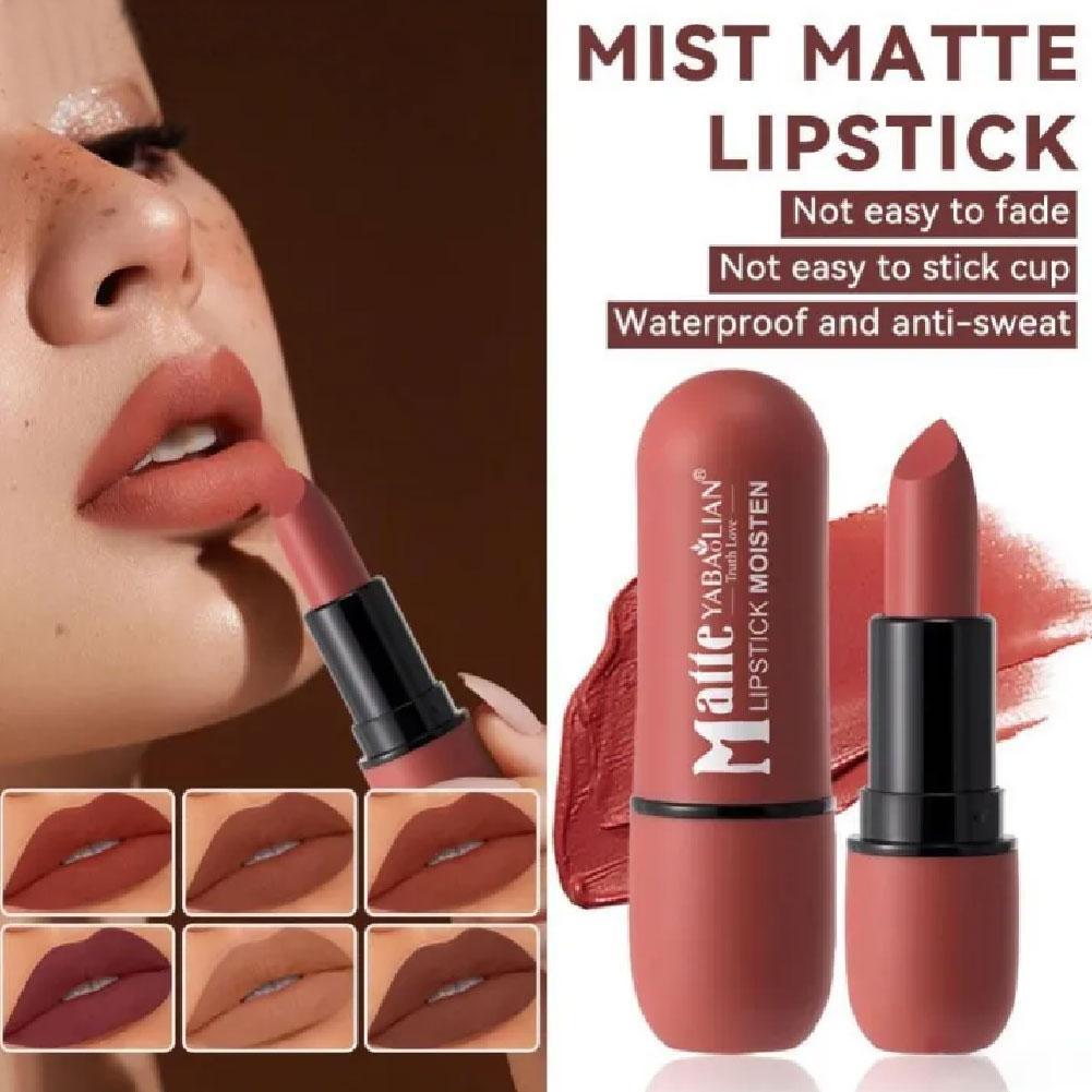 Velvety Mist ลิปสติก Texture Lock-in Makeup Technology Misty Kiss Lock ลิปสติกเนื้อแมทสี