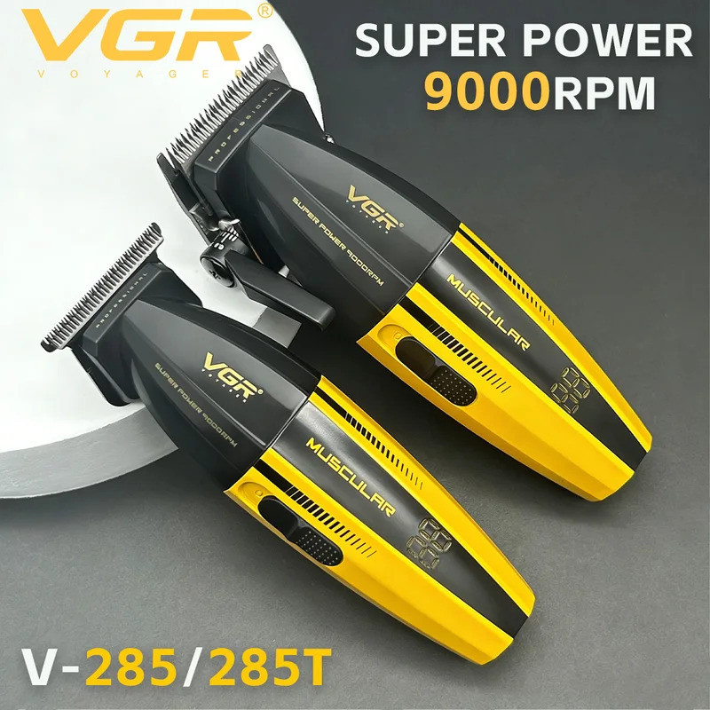 VGR Clipper Professional Hair Trimmer เครื่องตัดผมไฟฟ้า 9000 RPM ผม Clipper ตัดผมไร้สาย Clipper สําห