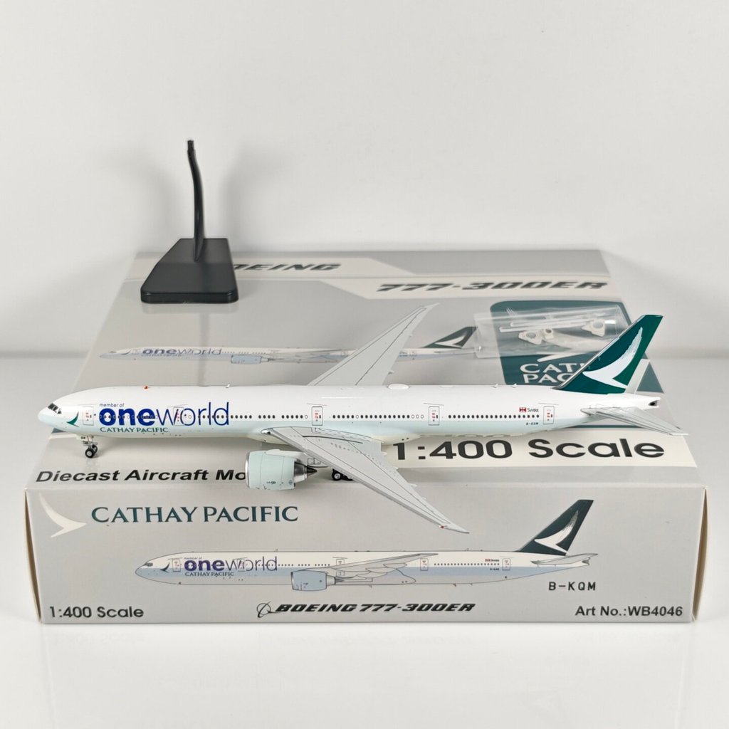 Aviation 1: 400 Cathay Pacific Airlines B777-300ER B-KQZ เครื่องบินรุ่น
