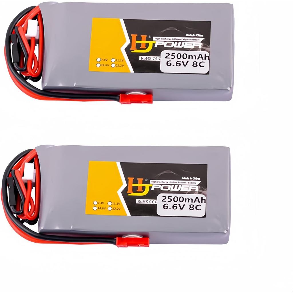 6.6V 2500mAh 8C LI-FE แบตเตอรี่สําหรับตัวรับสัญญาณ RC 18SZ 14SG 10J T8J T6J 7PX 4PX 4PV 4PLS 4PK 3PV