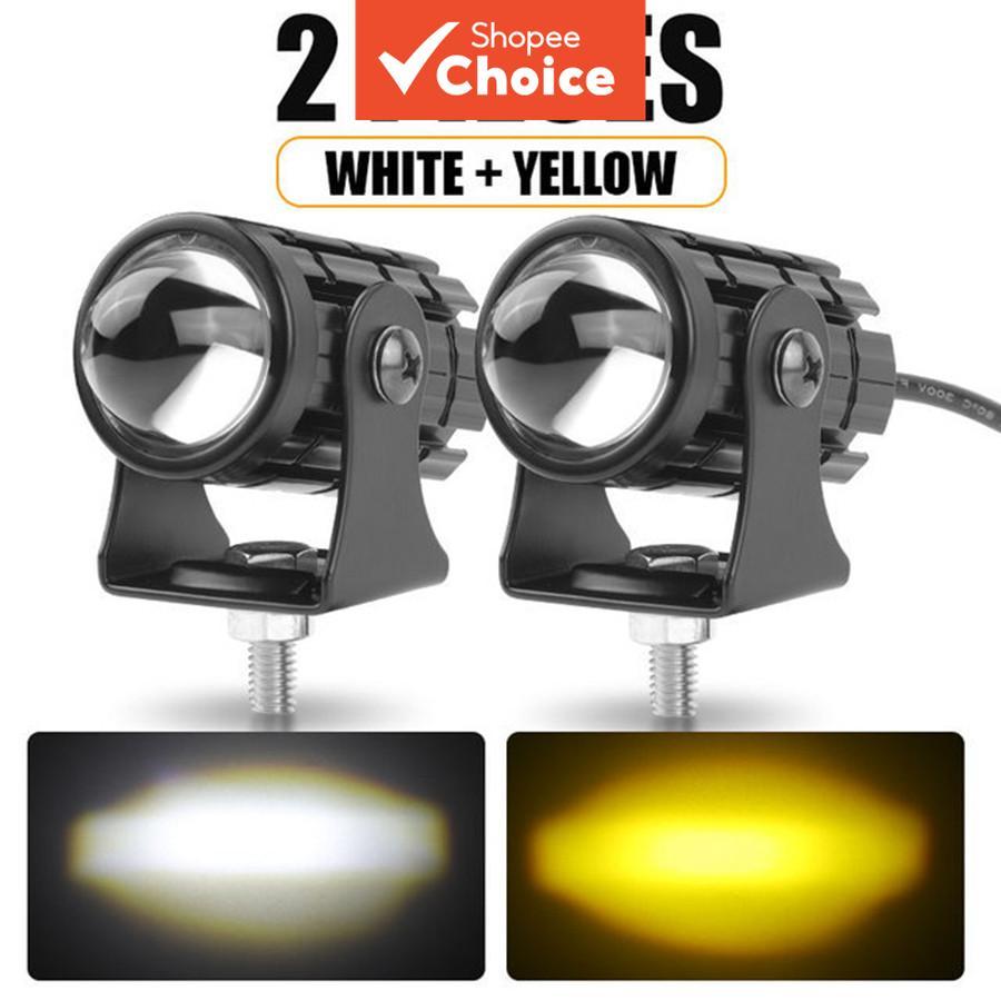 MDL สไตล์ H4 LED ไฟหน้า 2 ชิ้นสวิทช์กันน้ํา Mini ขับรถโปรเจคเตอร์ Fisheye
