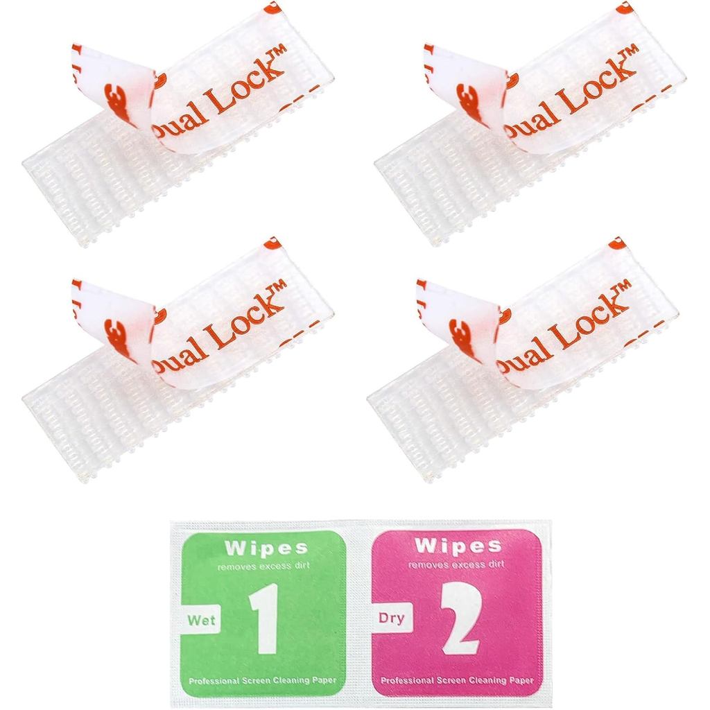 EZ Pass/IPass/IZoom Toll Tag Fastlane ชุดติดตั้ง - 4 ชิ้นยึดแบบขยายได้ Peel และ Stick กาว Dual Lock 