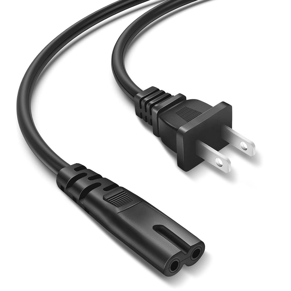 8Ft สายไฟทีวีสําหรับ Samsung TV, เปลี่ยน Samsung 2 Prong สายไฟ AC UN40 UN43 UN48 UN49 UN50 UN55 UN60