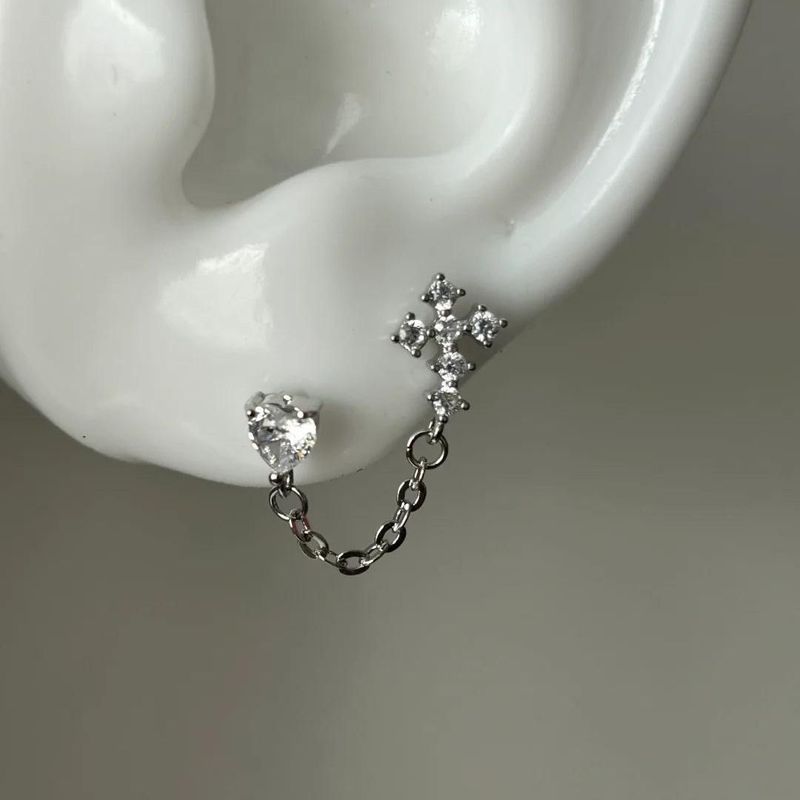 2026 Sweet Simple Simple Simple Simple 2k Sweet and Cool Double Ear Piercing, Sweet and Cool Double 