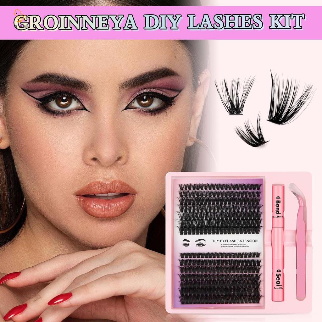 ขนตาปลอม 3D Segmented Lashes Curling Up Volume ขนตาปลอมสําหรับผู้หญิงและผู้ชายอุปกรณ์เครื่องสําอาง