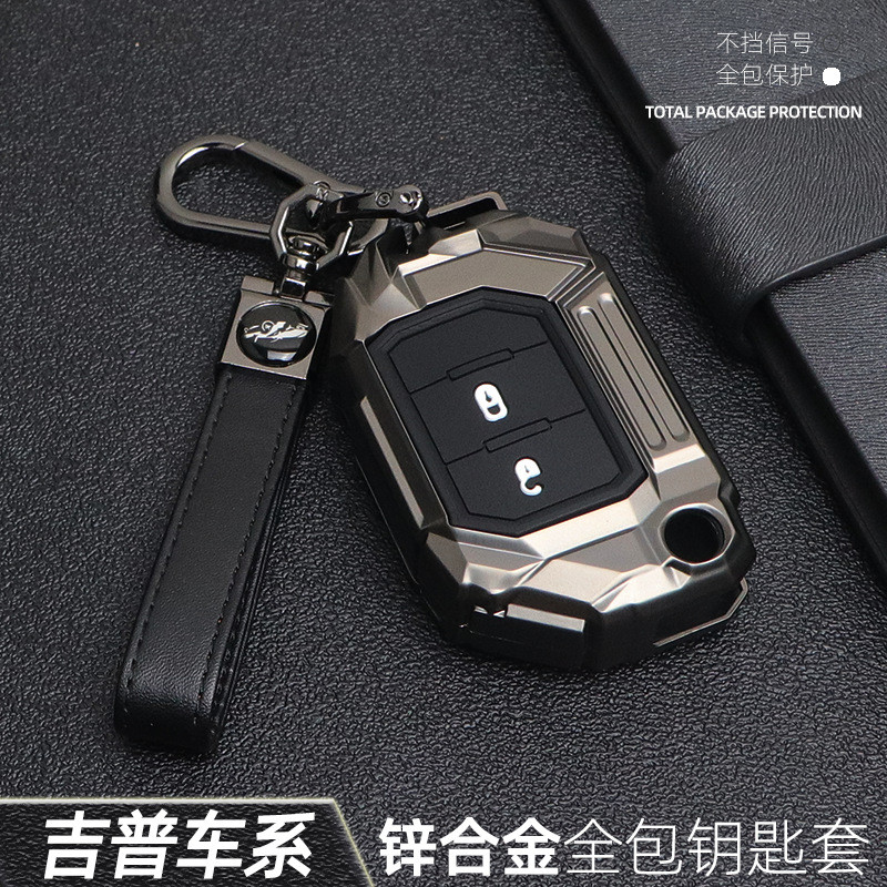 ฝาครอบกุญแจรถรถจี๊ปแรงเลอร์โดยเฉพาะ 2022 Wrangler 4xe โลหะหัวเข็มขัดที่ไม่ซ้ํากัน Gladiator กระเป๋าเ