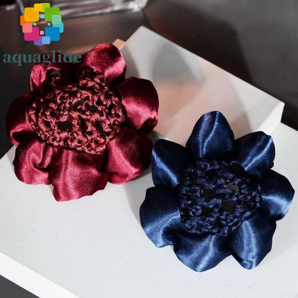 AQUAGLIDE Bun Snood เครื่องประดับผมแบบคล้องคอกันผมกระจาย เหมาะสำหรับผู้หญิง