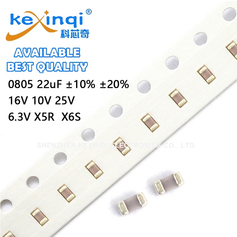 (20 ชิ้น) 0805 22uF Capacitor ±10% ±20% 16V 10V 25V 6.3V X5R X6S SMD ชิป Multilayer ตัวเก็บประจุเซรา