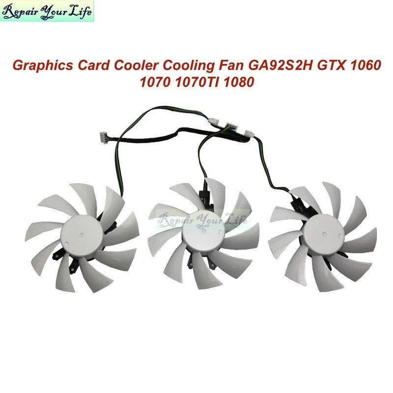 87 มม.GA92S2H กราฟิกการ์ด Cooler พัดลมระบายความร้อน GTX 1060 1070 1070TI 1080 KFA2 สําหรับ GALAXY GE