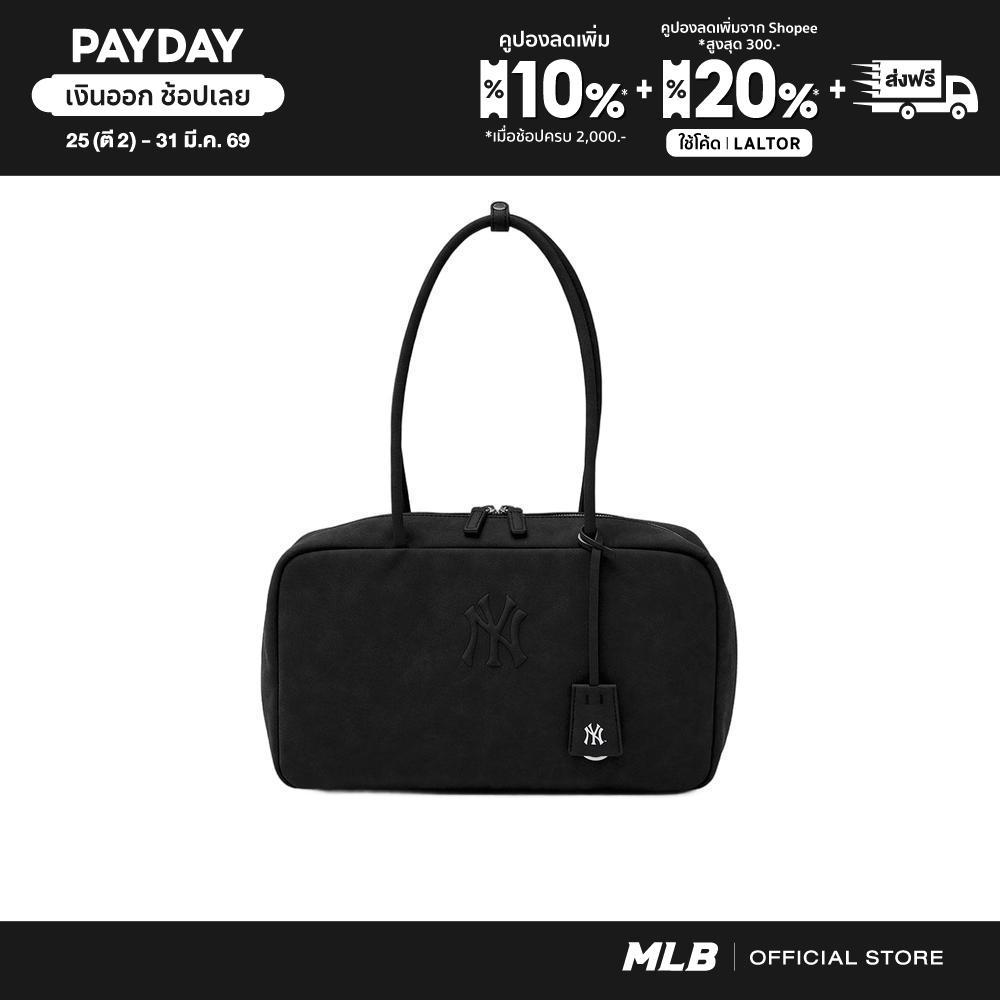 MLB กระเป๋าถือ ยูนิเซ็กซ์ Basic Pallet Square Tote Bag รุ่น 3AORSD16N 50BKS สีดำ