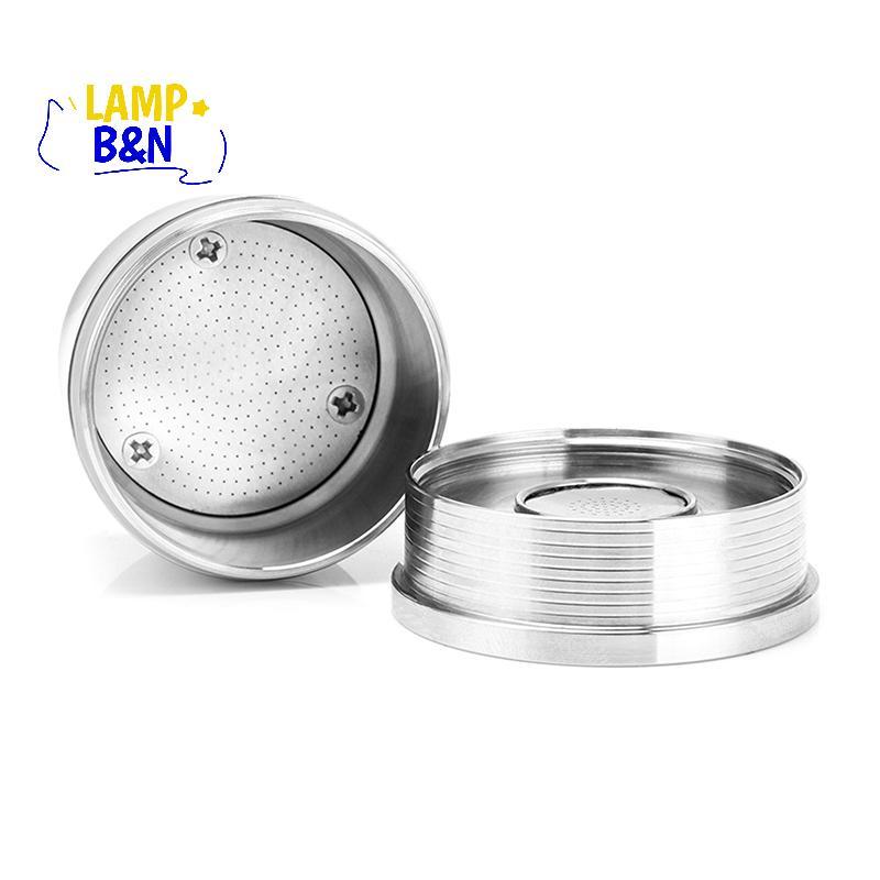 [B&N] ICafilas สแตนเลสนํากลับมาใช้ใหม่ Illy กรองกาแฟ Tamper ชุดรีฟิลแคปซูล Pod Tamper สําหรับ ILLY X