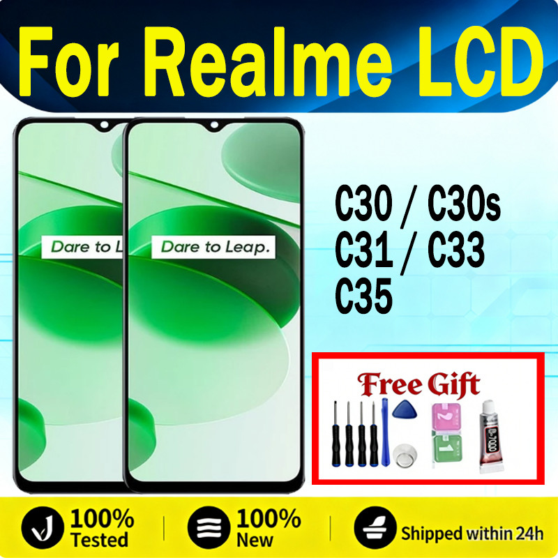 สําหรับRealme C30 C30s C31 C33 C35 จอแสดงผลLCD Touch