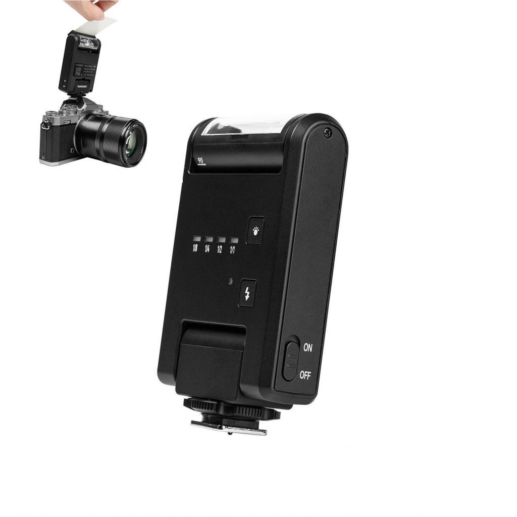 Xtahdge YN6 แฟลชกล้องขนาดเล็กพร้อมฟิลเตอร์สีแสงการถ่ายภาพศิลปะที่สมบูรณ์แบบสำหรับคนรัก (สีดำ)