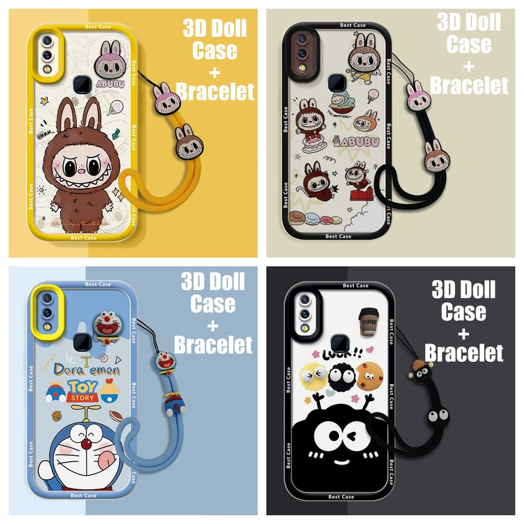 กรณี Vivo Y85 กรณี Vivo Y89 กรณี Vivo V9 กรณีใช้งานร่วมกับ 3D ตุ๊กตา Cool การ์ตูนน่ารักนุ่มเคสโทรศัพ
