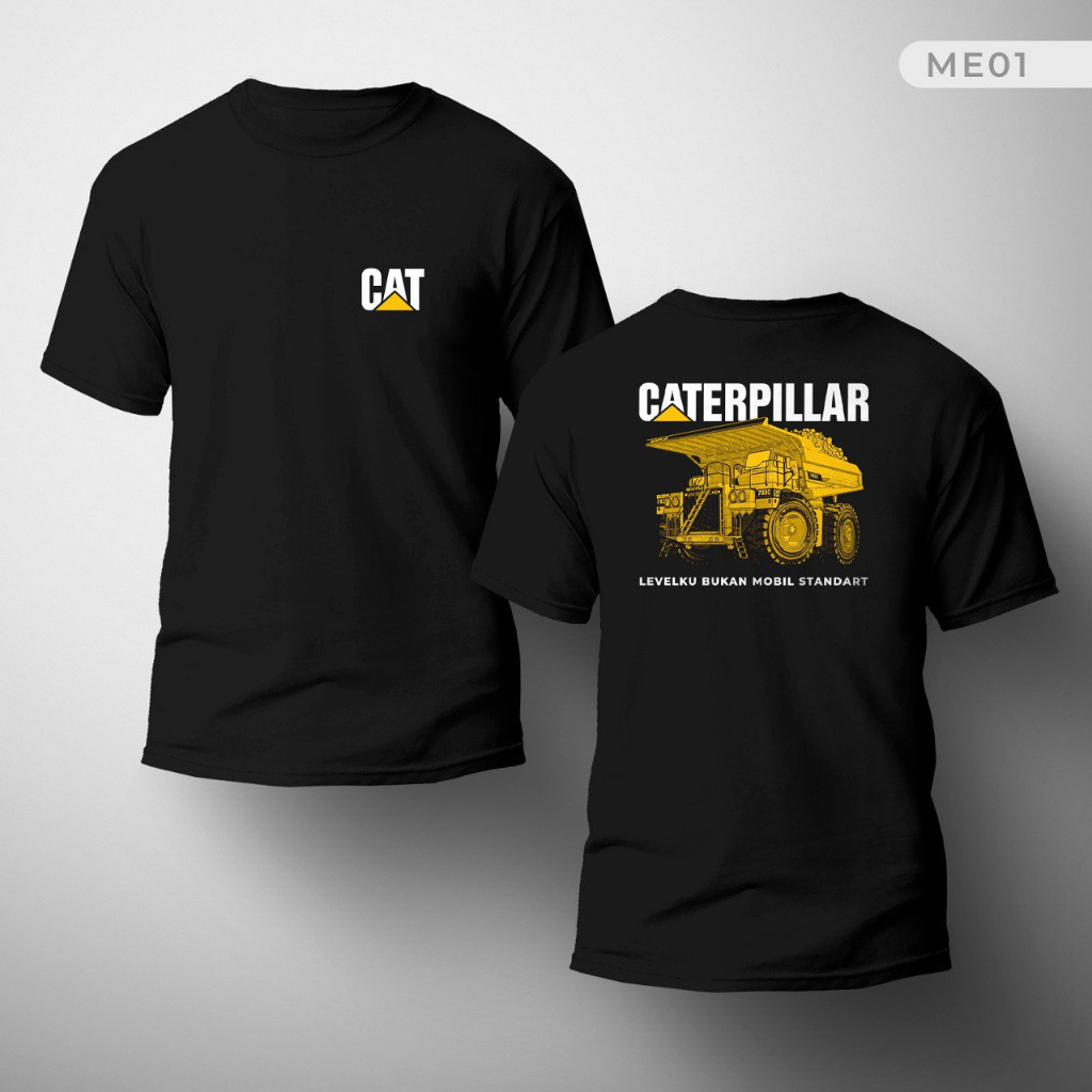 เสื้อยืด Miners Tambang เสื้อยืดแขนสั้นสีดํา ไซส์ S-2XL ได้ทั้งอินโดนีเซีย