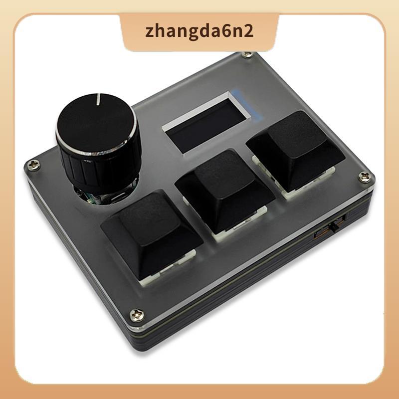 In Stock3-Key คีย์บอร์ดแบบกําหนดเองแบบมีสาย Blue Switch OSU คีย์บอร์ดเกมพร้อมหน้าจอลูกบิด RGB Copy P