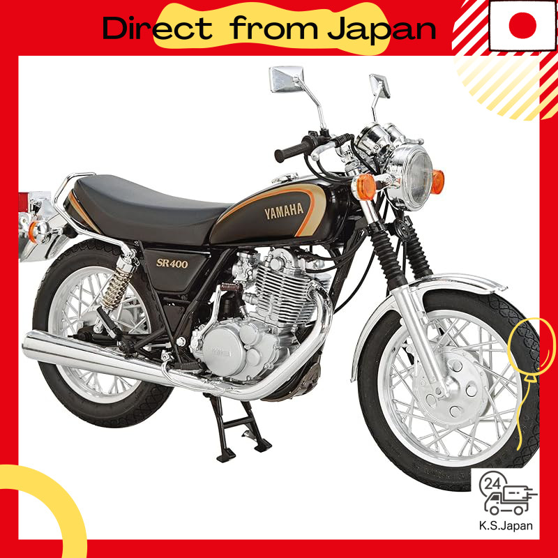 Aoshima 1/12 The Bike Series No. 14 Yamaha 1JR SR400 1998 Plastic Model Kit