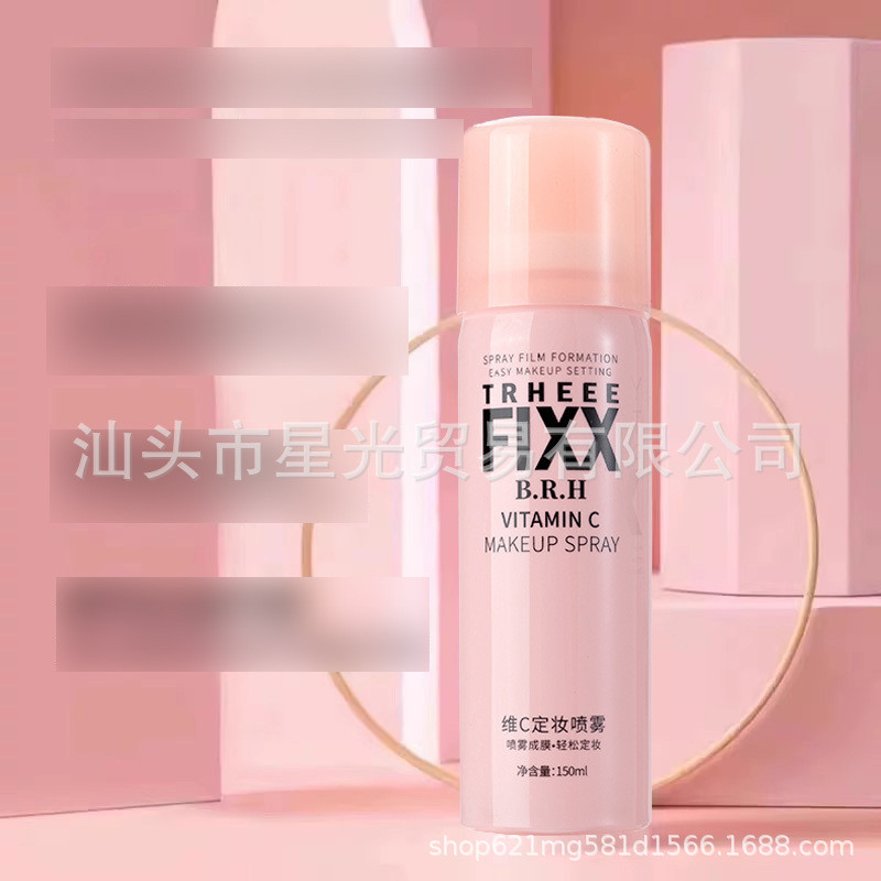 TRHEEE FIXX Vitamin C Makeup Setting Spray Moisturizing ราคาถูกแต่งหน้า Natural Makeup Setting Clear