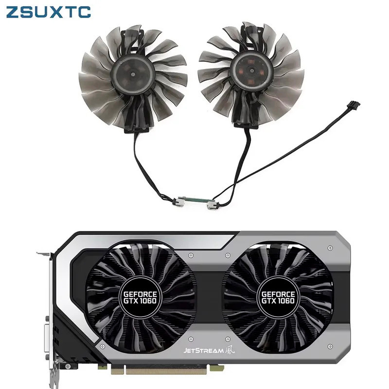 HL GA92S2H FD9015U12S เปลี่ยน VGA GTX1060 Super JetStream พัดลมสําหรับ Palit MAXSUN GTX 1060 JETSTRE
