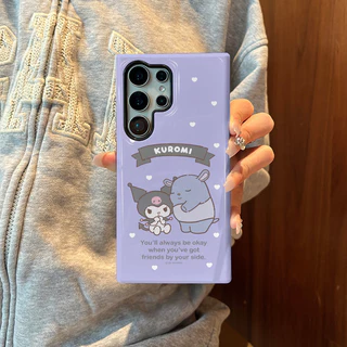 SAMSUNG เคสป้องกันลายคุโรมิน่ารักเหมาะสําหรับSamsung s26 s26ultra s22u s23 Plus s23FE s24 s25 Plus A55 A56 A36 เคสโทรศัพท์มือถือ